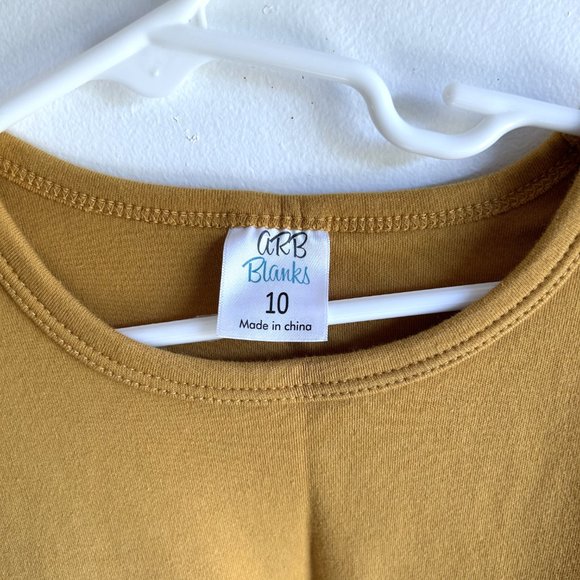 NWOT ARB Blanks size 10 Gold long sleeve shirt - Picture 3 of 3